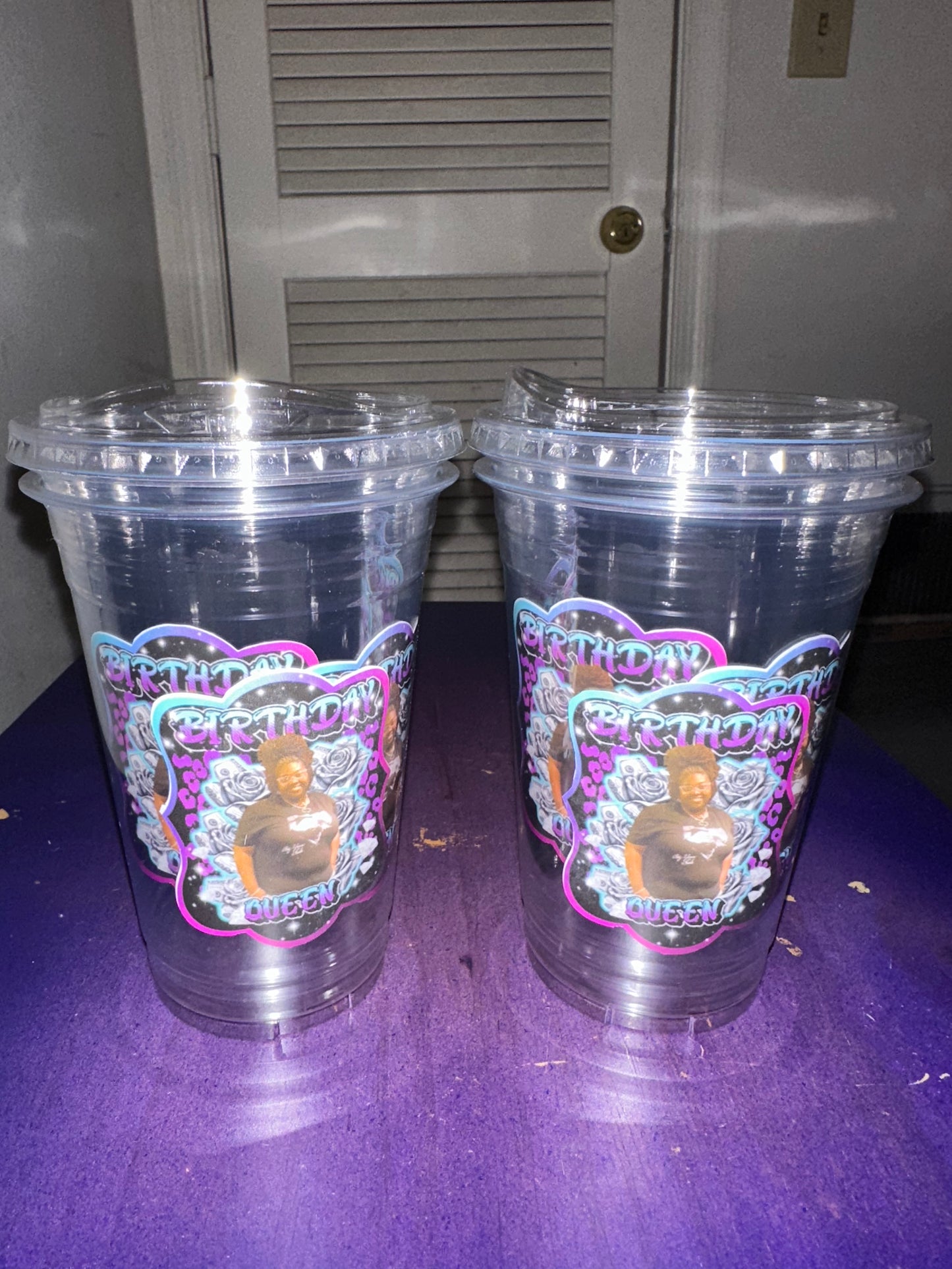 Custom Plastic Cup W/ Lid