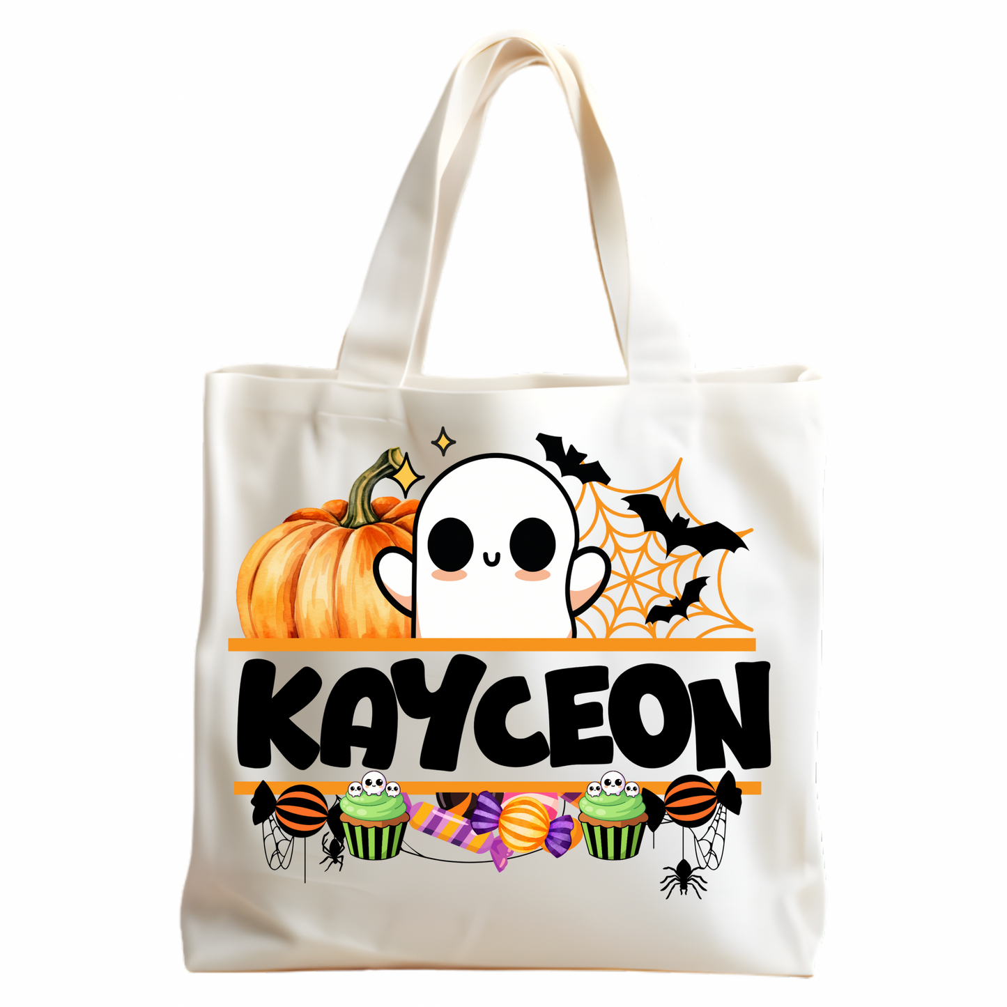 Custom Name Trick or Treat Bags
