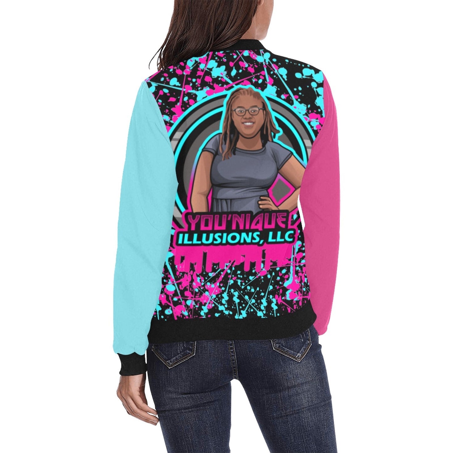 Custom Bomber All Over Print Jacket for Men, Women, Children