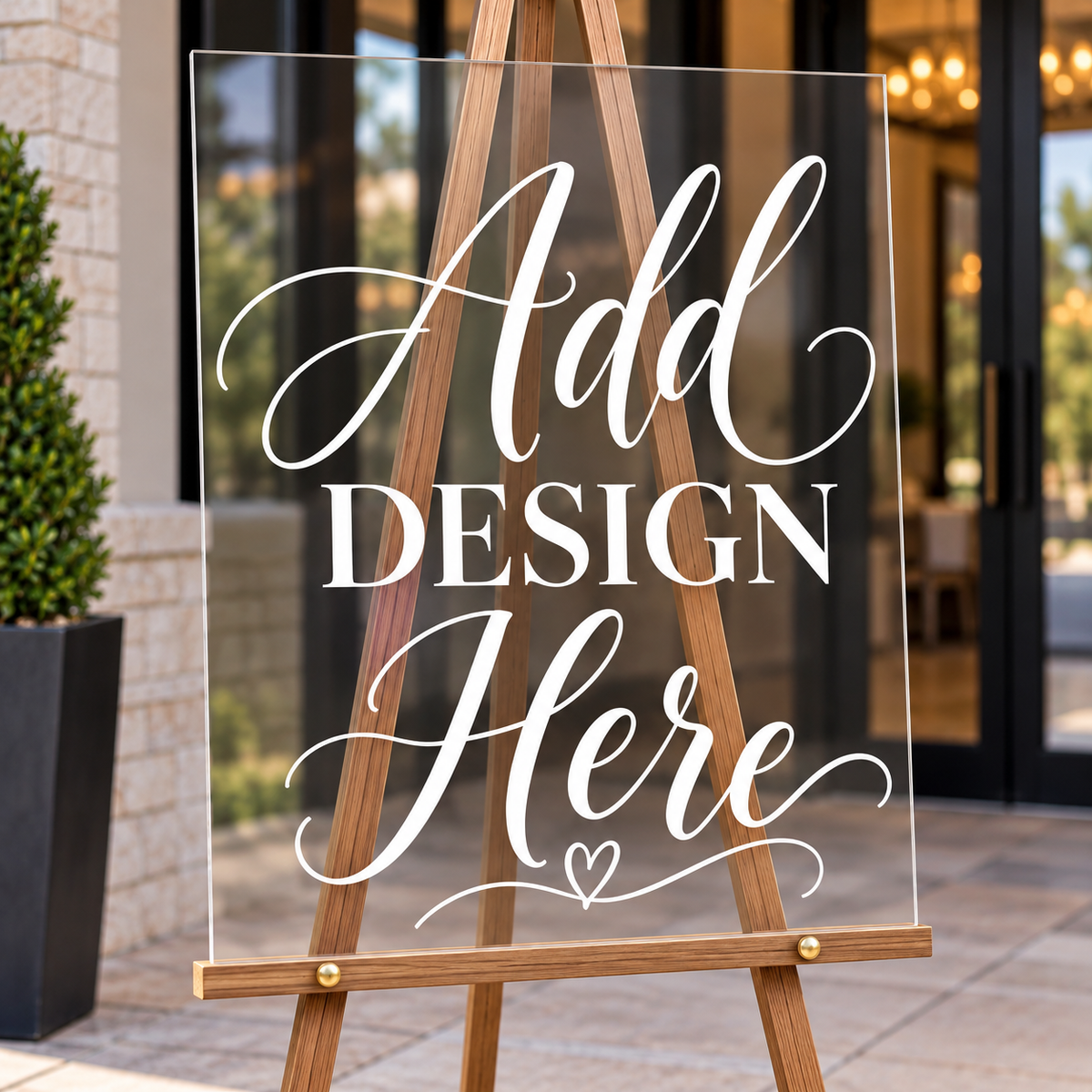 Custom 18x24 Acrylic Welcome Sign | Personalized Event Sign