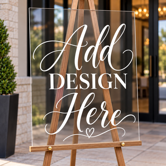 Custom 18x24 Acrylic Welcome Sign | Personalized Event Sign