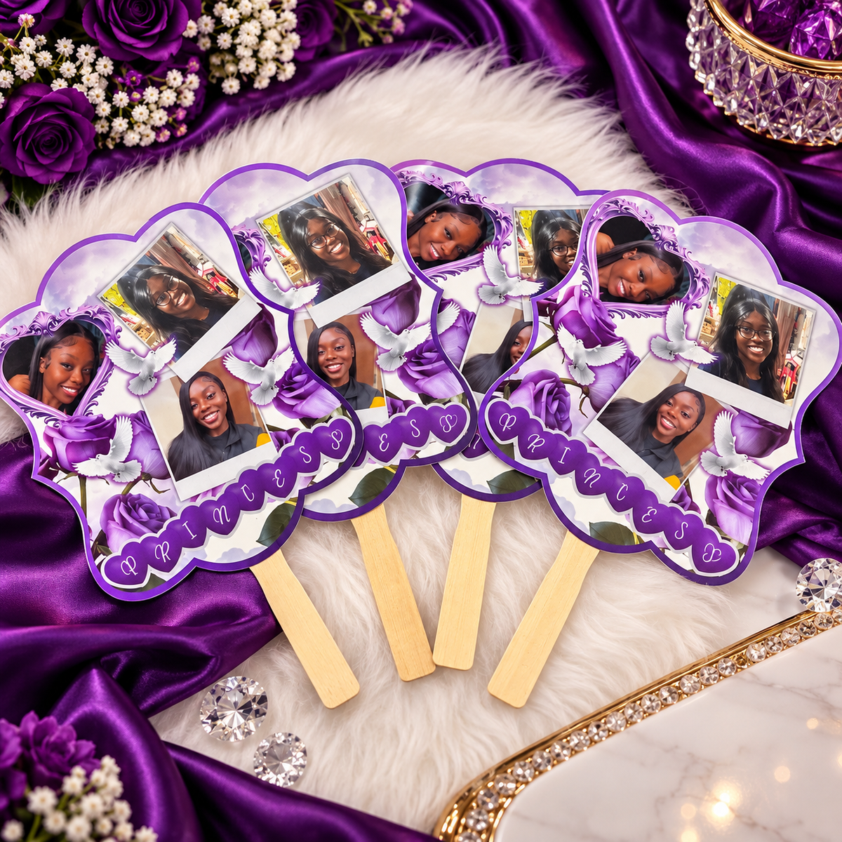 Memorial Cardstock Fans | Personalized Funeral Photo Fans
