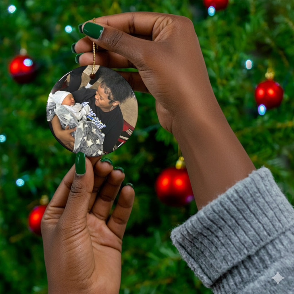 Personal Photo Ceramic Ornament