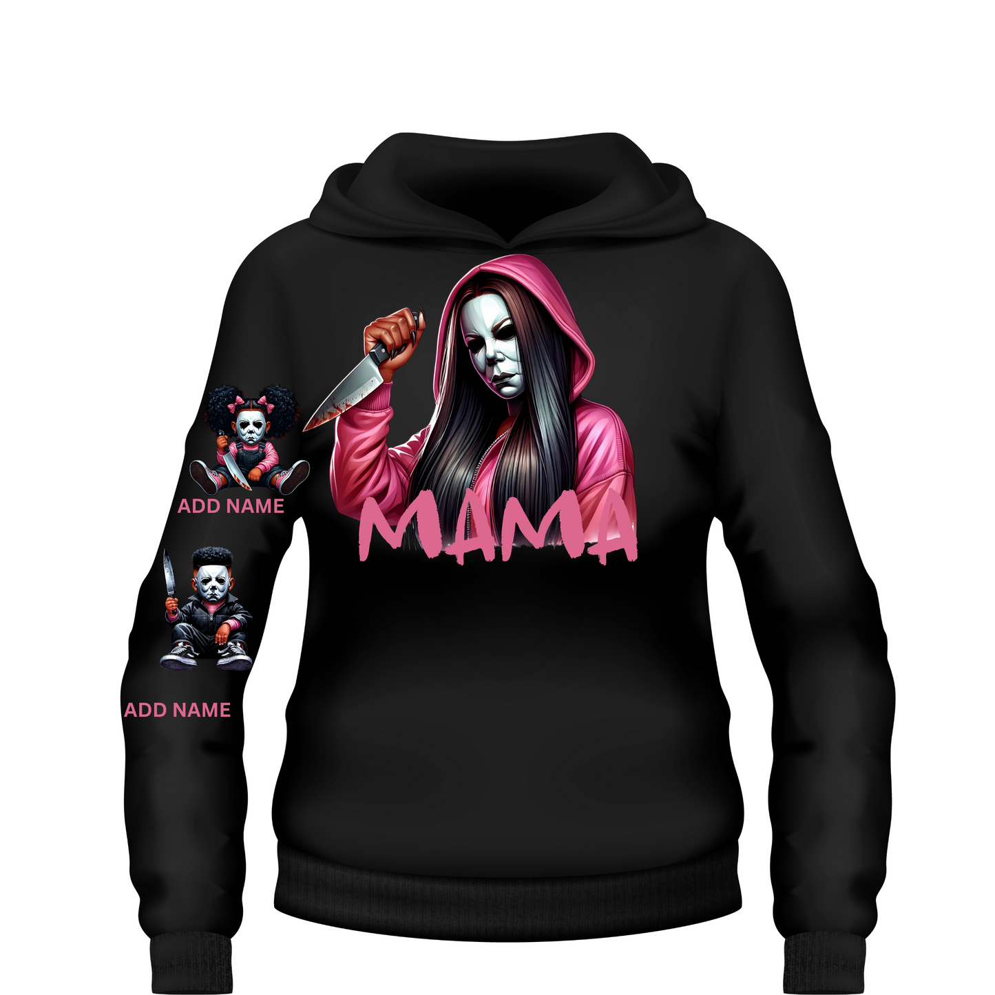 Mama of Halloween In Pink Hoodie