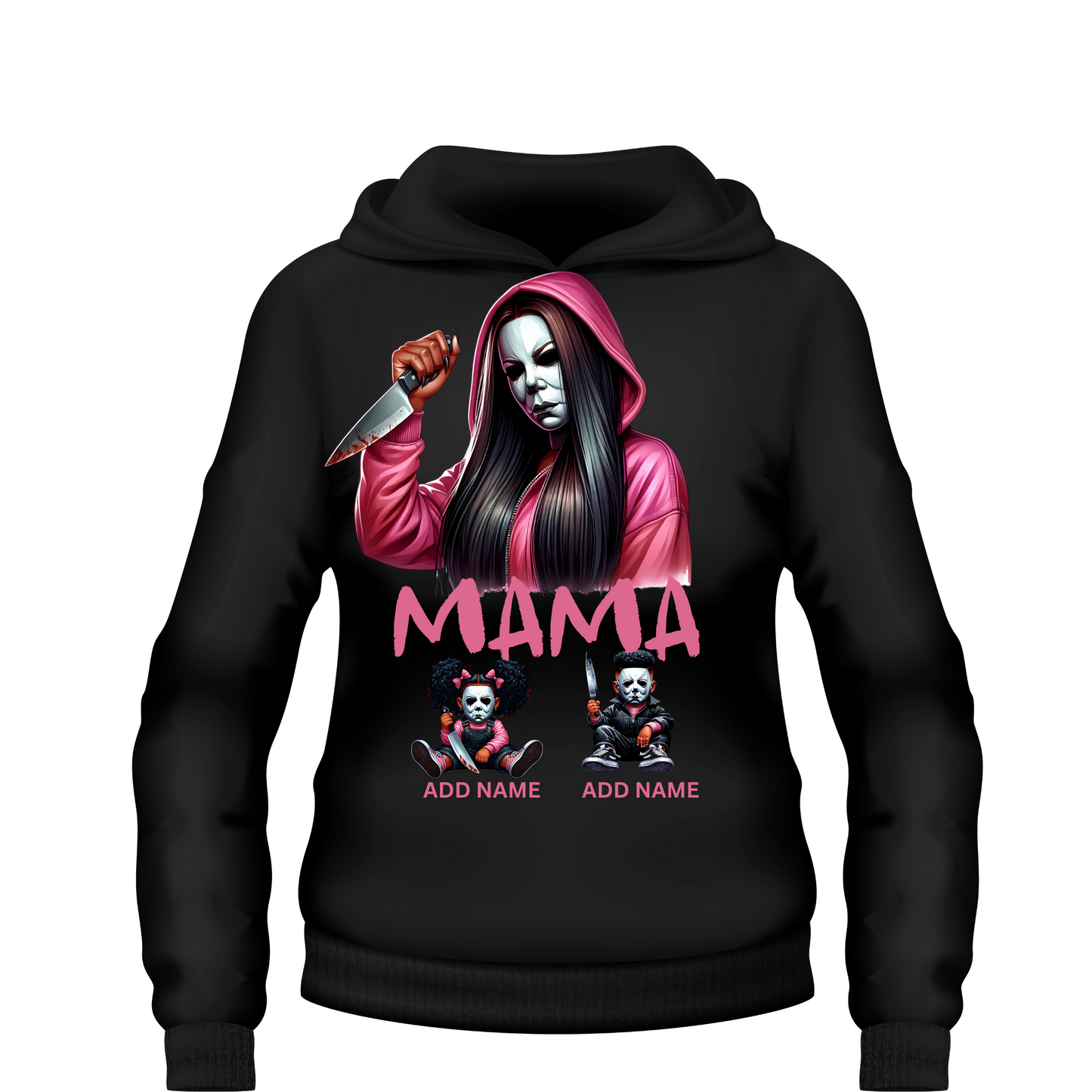 Mama of Halloween In Pink Hoodie