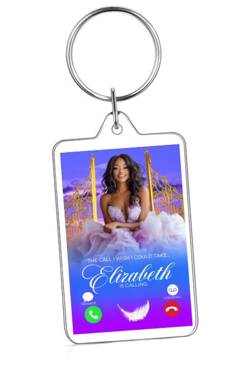 Memorial Keychain - Personalized Remembrance Gift