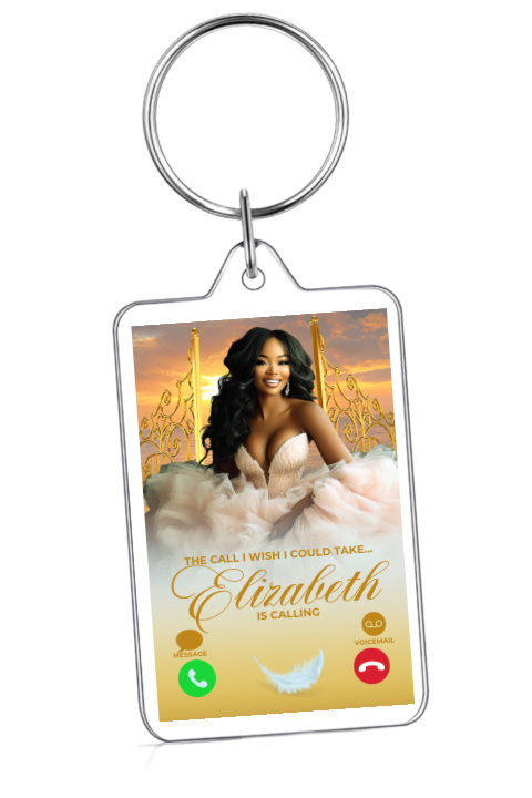 Memorial Keychain - Personalized Remembrance Gift