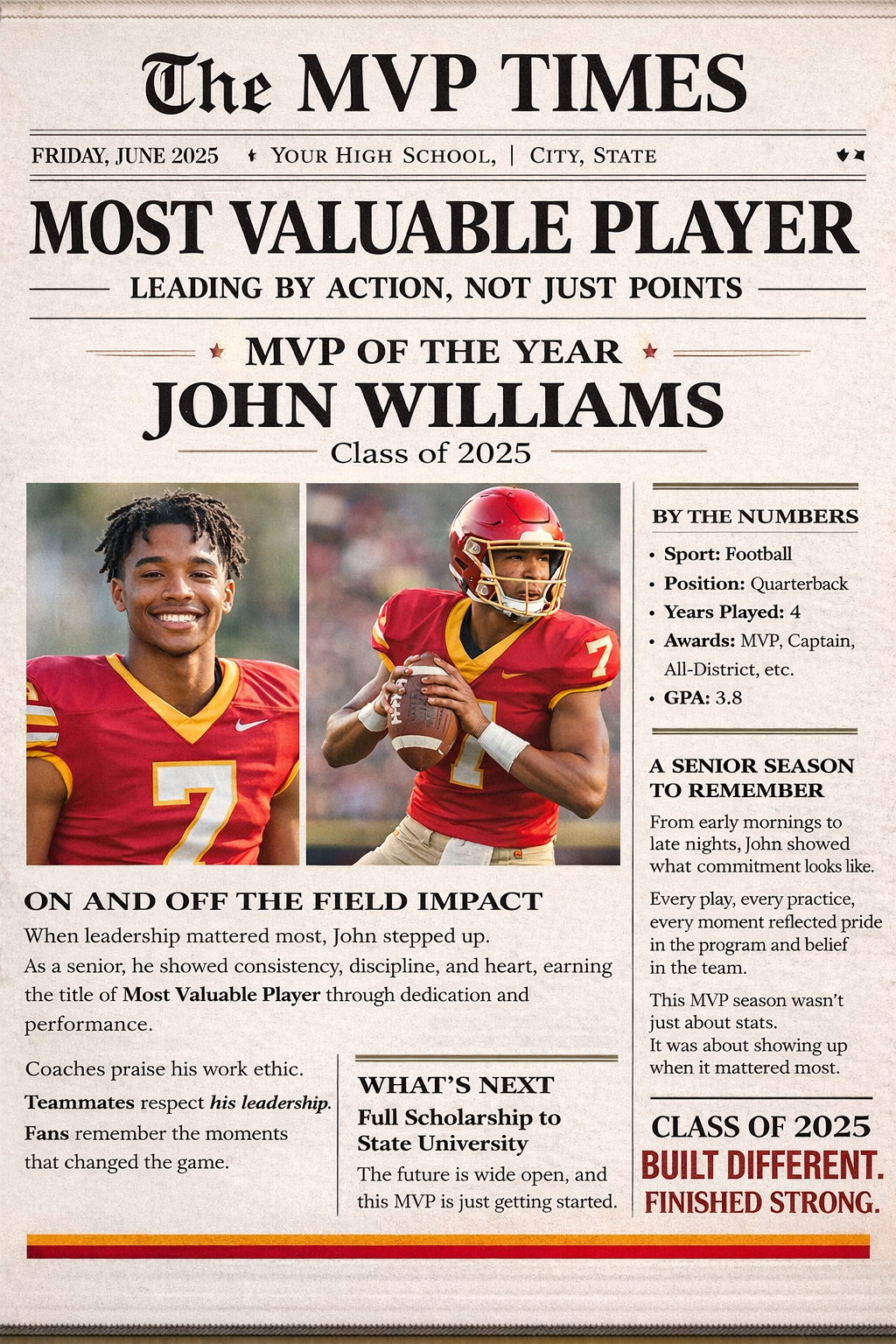 Newspaper Prop/Announcement