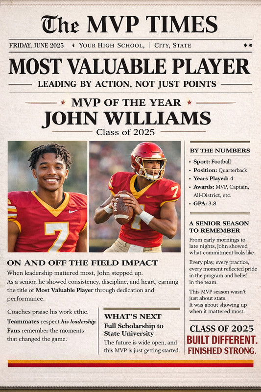 Newspaper Prop/Announcement