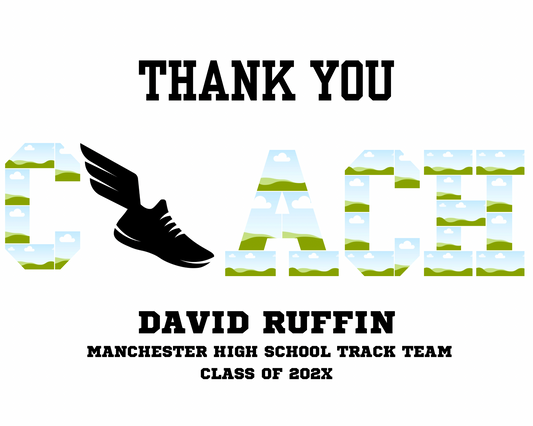 Coach Thank You Templates - 15 Sports | Personalized Canva Designs