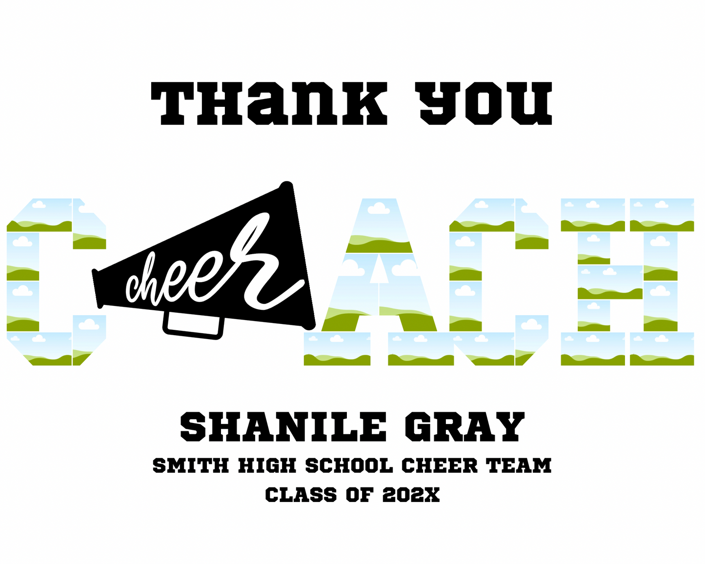 Coach Thank You Templates - 15 Sports | Personalized Canva Designs