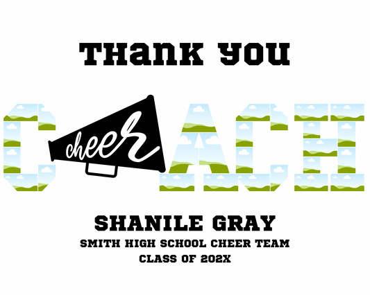 Coach Thank You Templates - 15 Sports | Personalized Canva Designs