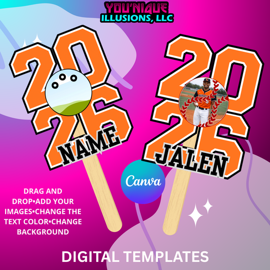 2026 Drag & Drop Sports Fan Template Bundle