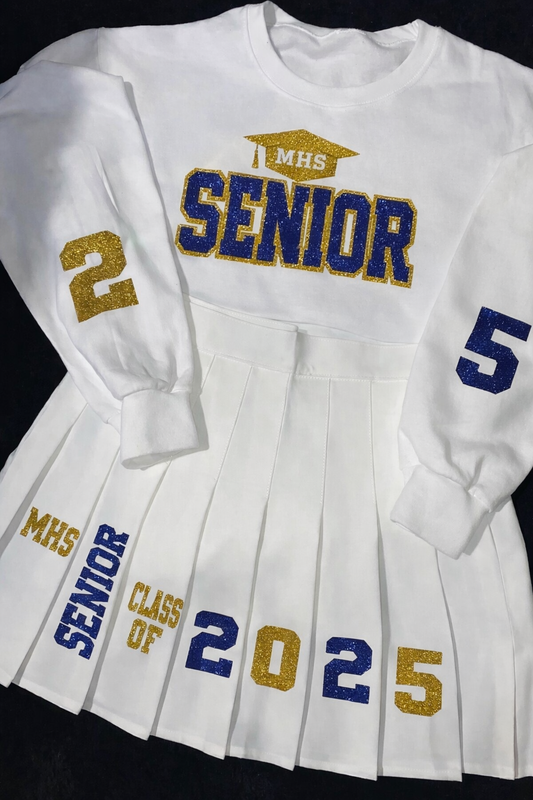 Custom Graduation & Birthday Outfits/Skirt Sets(Juniors & Adults)