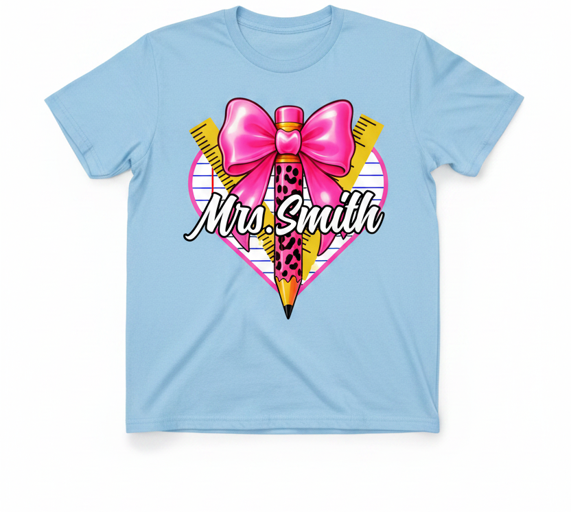 Teacher Heart Personalized T-Shirt