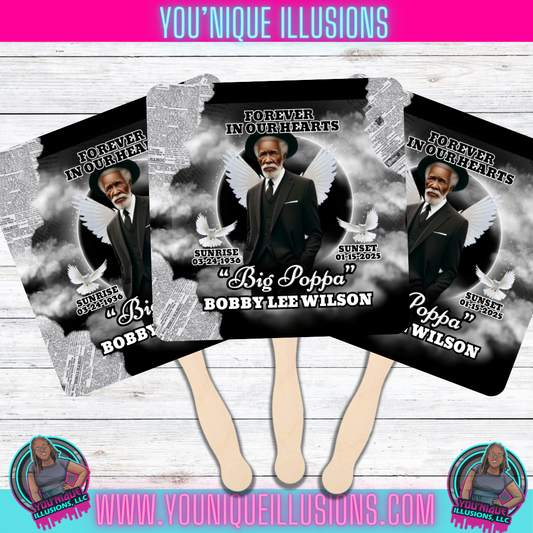 Memorial Cardstock Fans