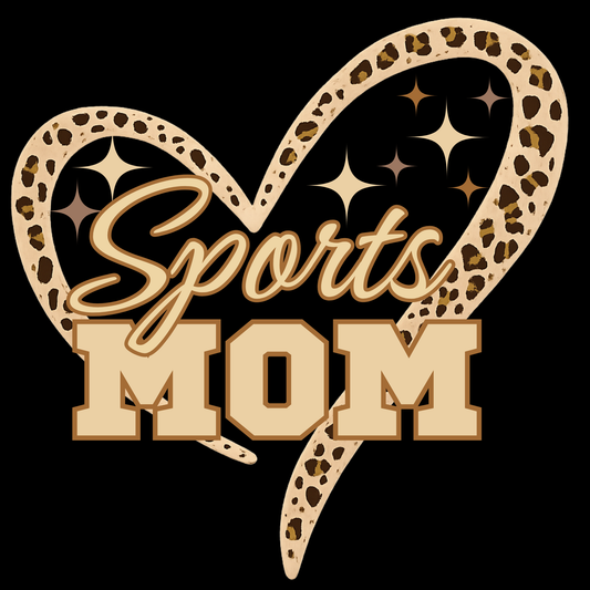 Sports Mom With Sleeve Hearts Digital Download