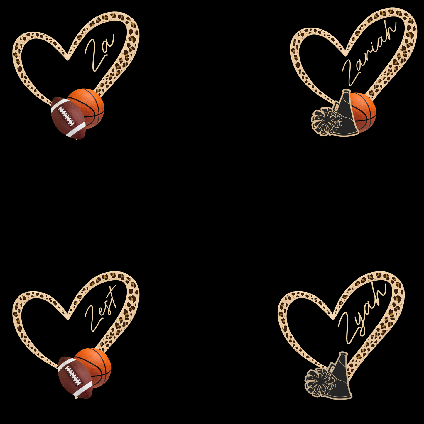 Sports Mom With Sleeve Hearts Digital Download