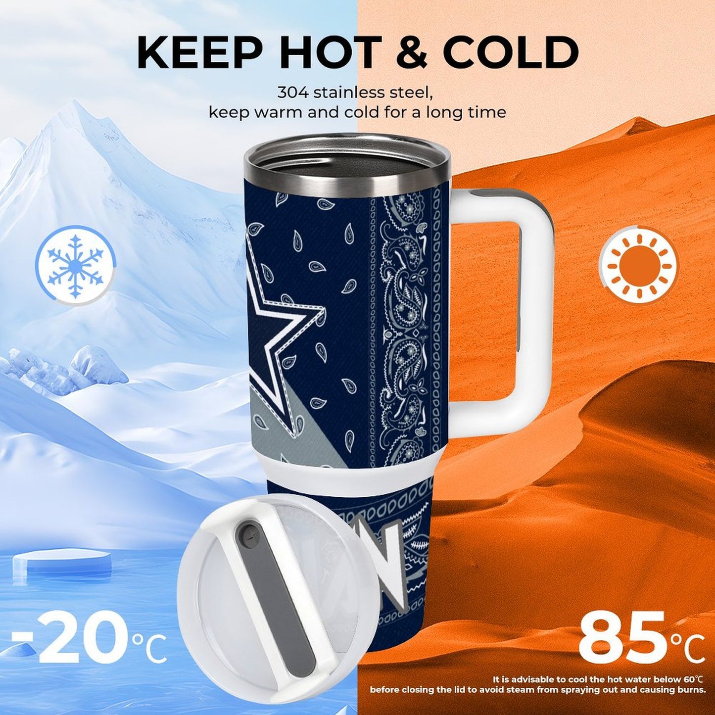 40oz Stainless Steel Tumbler