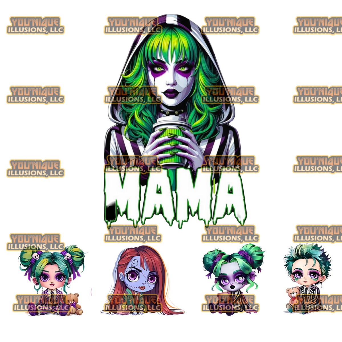 Custom BeetleMama hoodie personalized with kids names