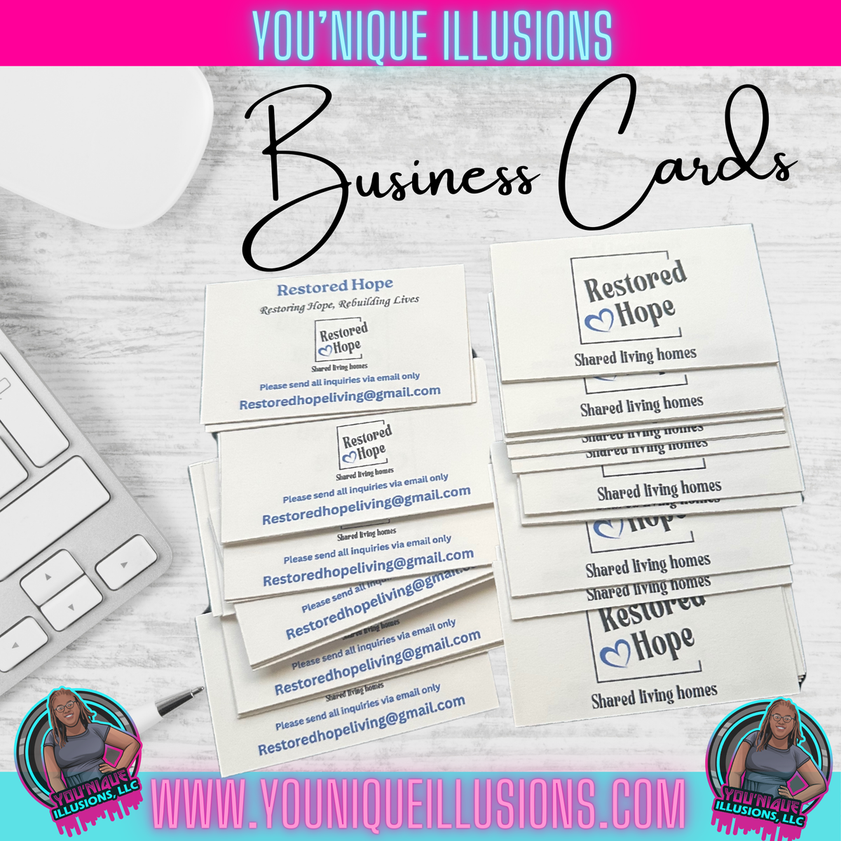 Custom business cards for small business branding