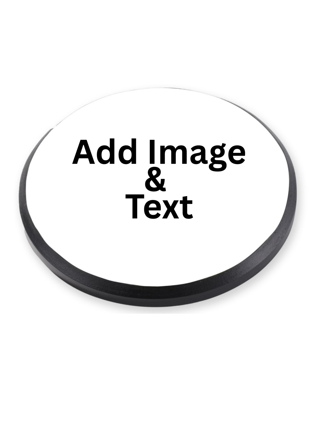 Custom personalized circle shaped plaque