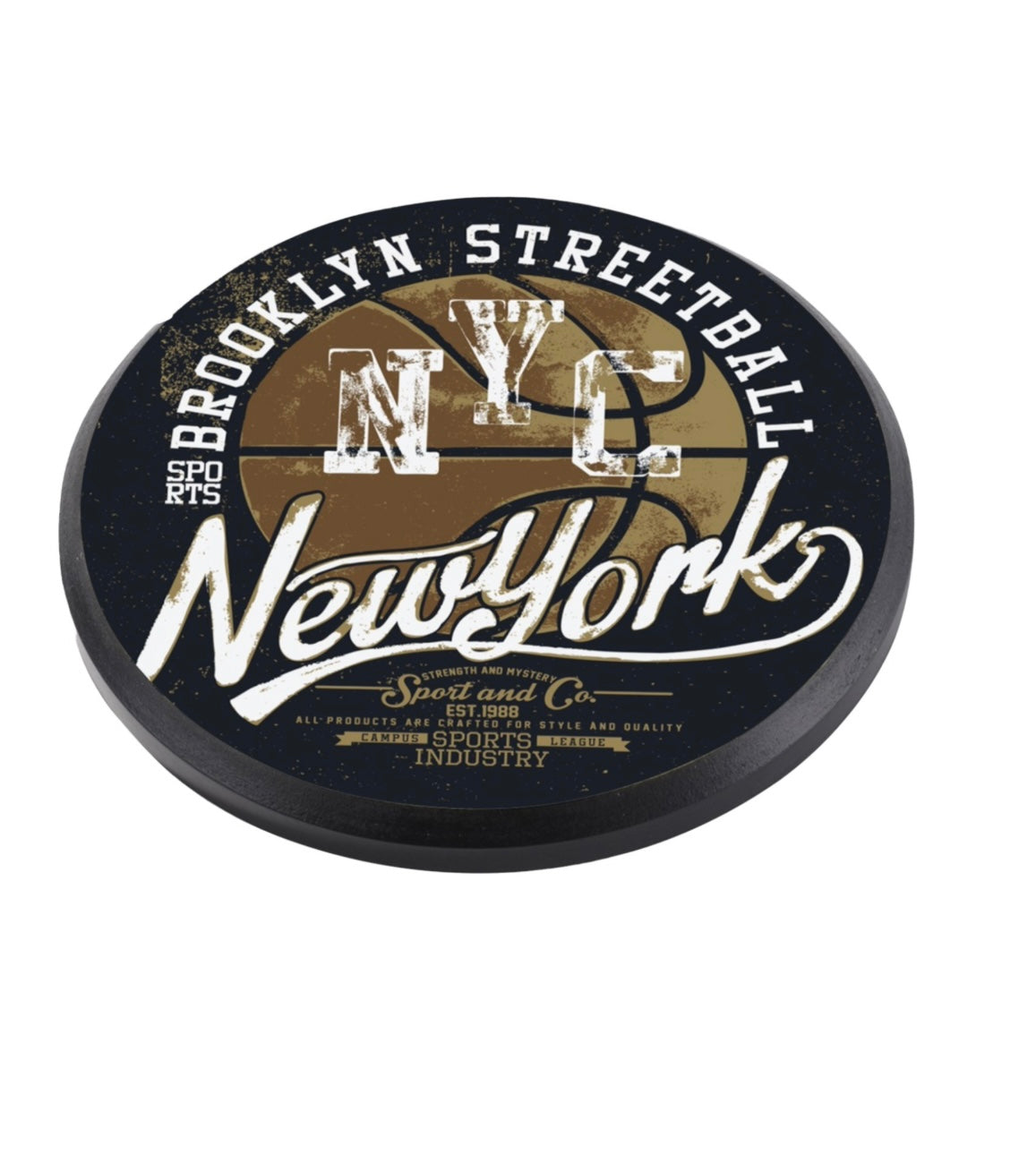 Custom personalized circle shaped plaque