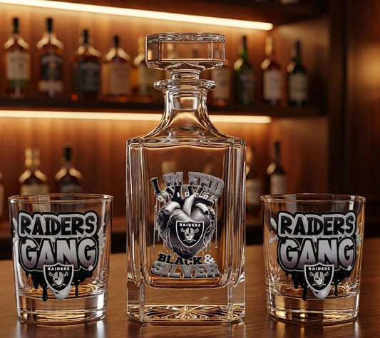 Custom personalized decanter set