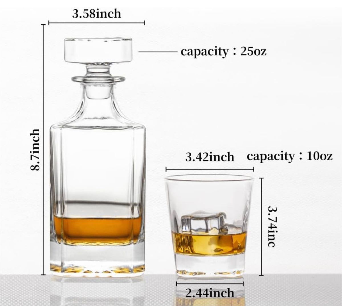 Custom personalized decanter set
