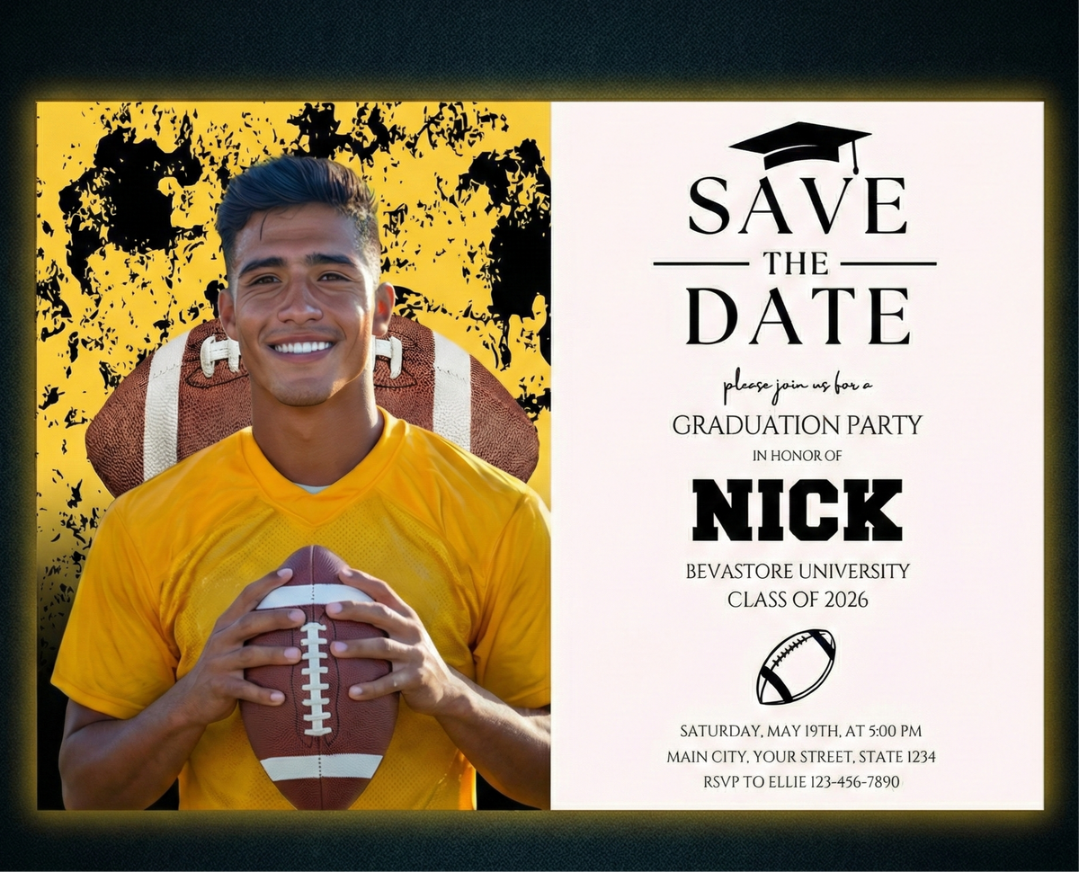 Custom digital invitation for events and celebrations