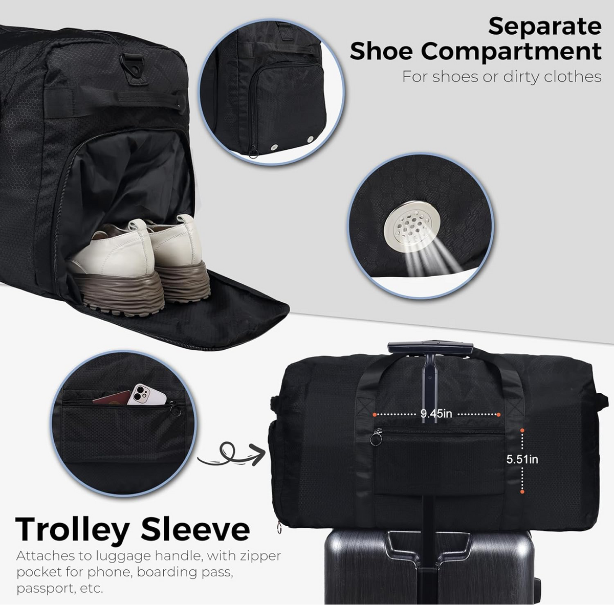 Custom personalized duffle bag