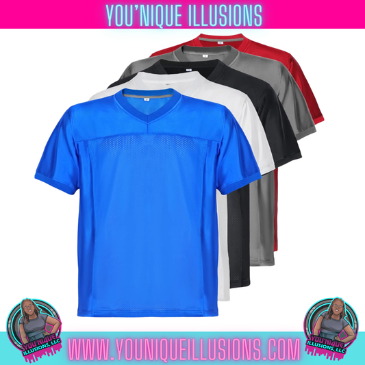Custom football jersey personalized with name and number