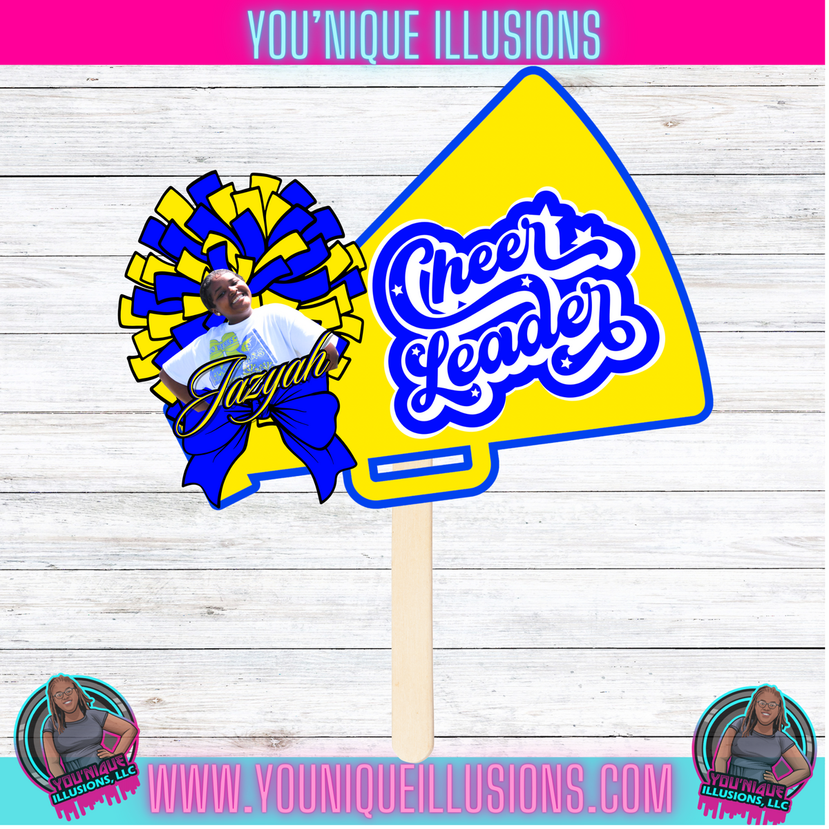 Custom personalized game day photo big head cutout