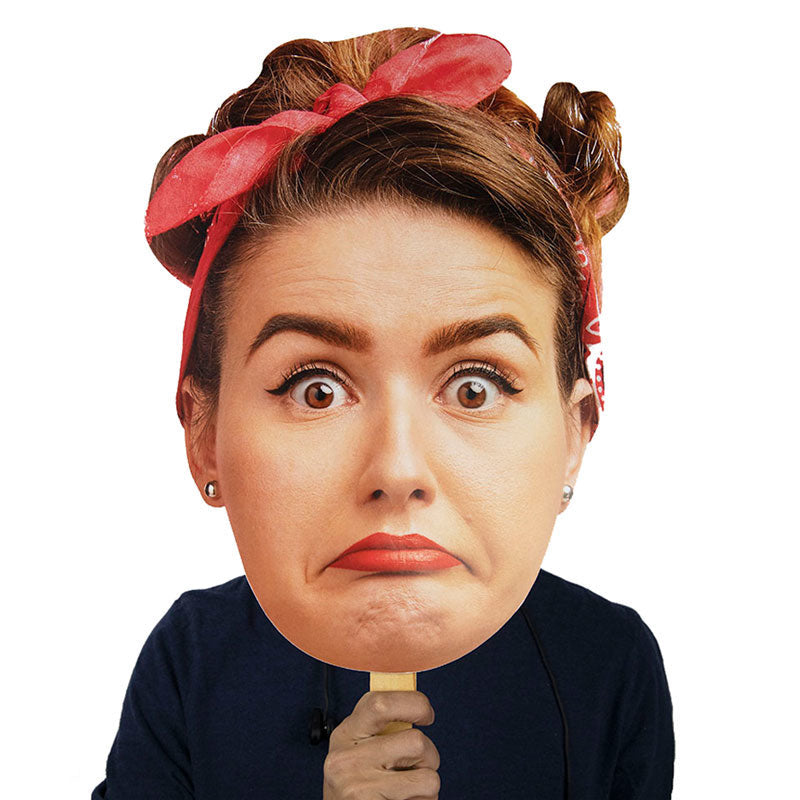 Custom personalized game day photo big head cutout