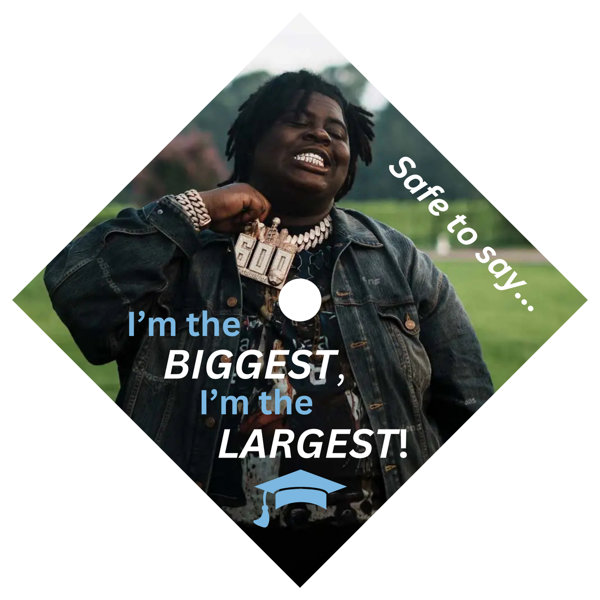 Custom personalized graduation cap topper