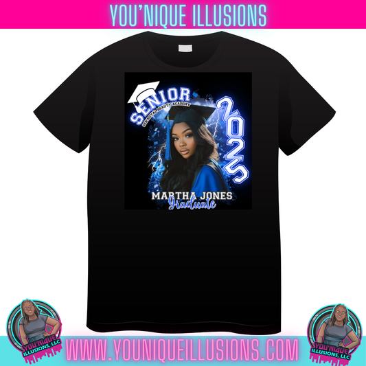 Custom personalized graduation shirt for senior and family