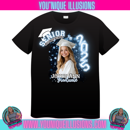 Custom personalized graduation shirt for senior and family