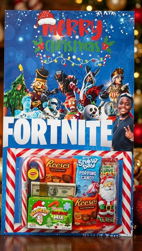 Custom jumbo card with gift tray