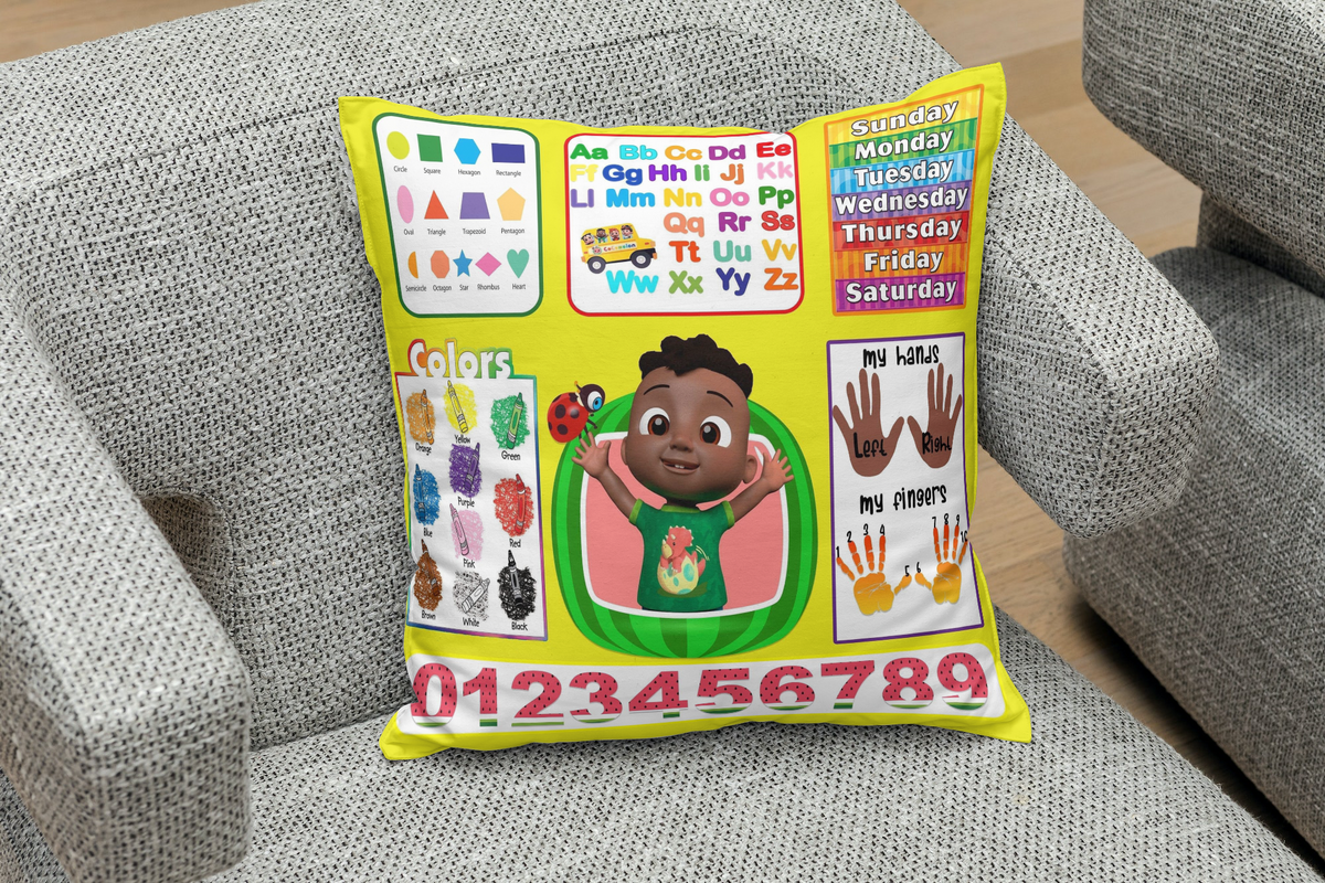 Custom personalized learning pillow for children