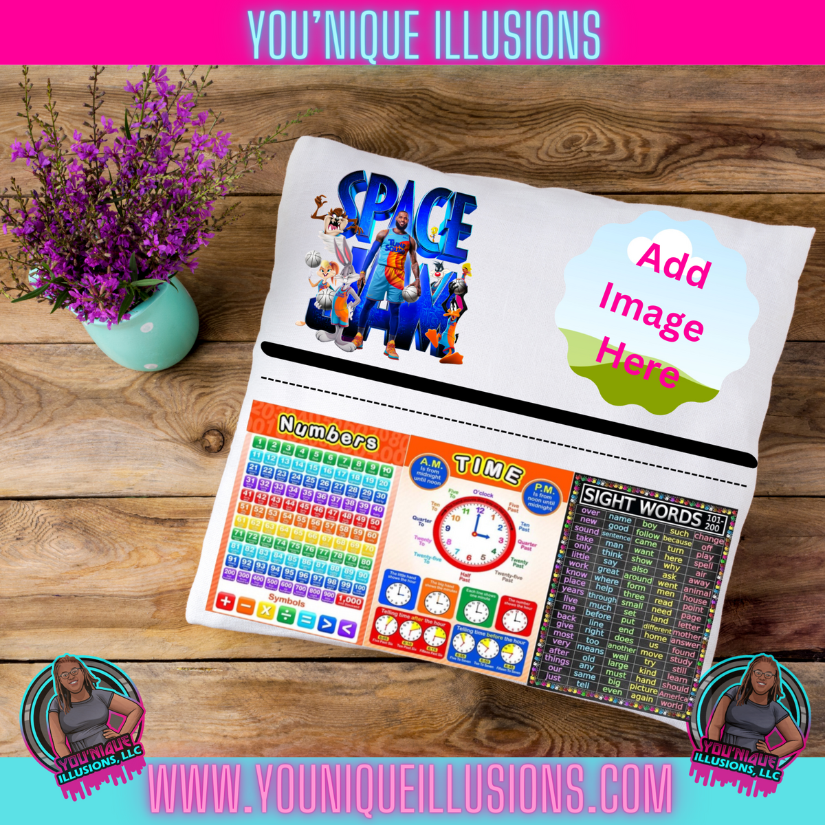 Custom personalized learning pillow for children