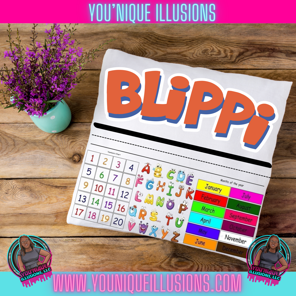 Custom personalized learning pillow for children