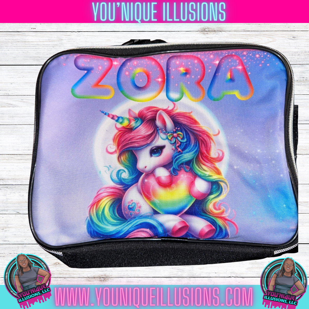 Custom personalized lunchbox and lunch bag