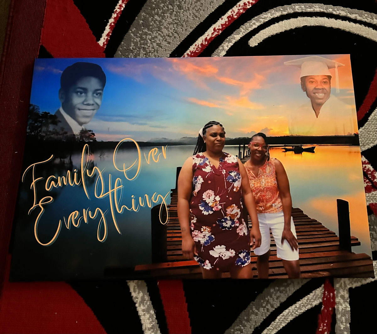 Custom memorial photo canvas personalized remembrance wall art