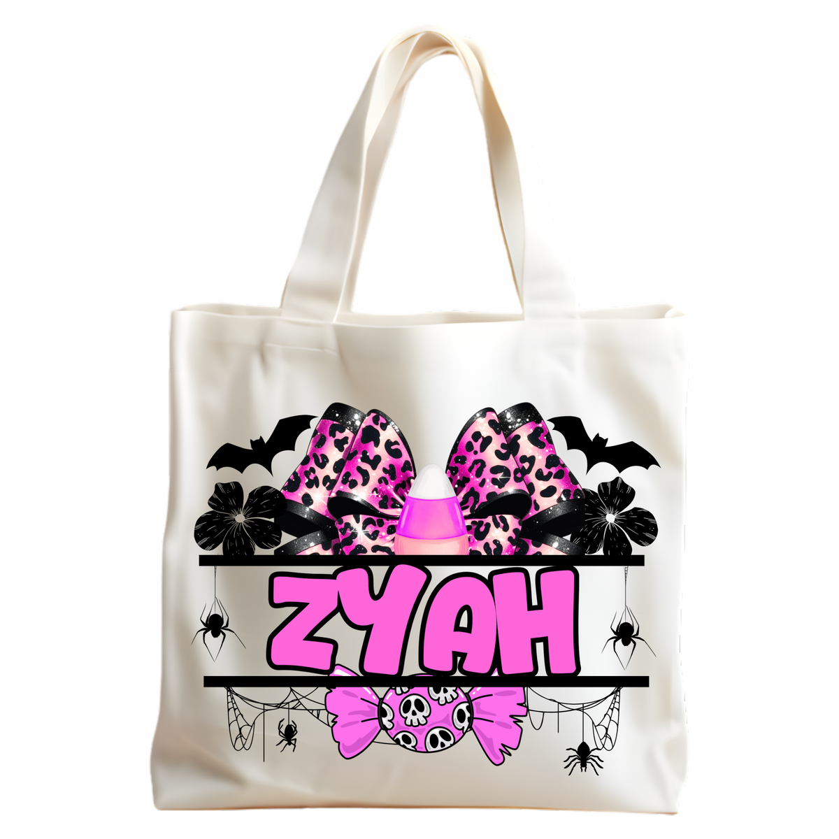 Custom personalized name trick or treat bag