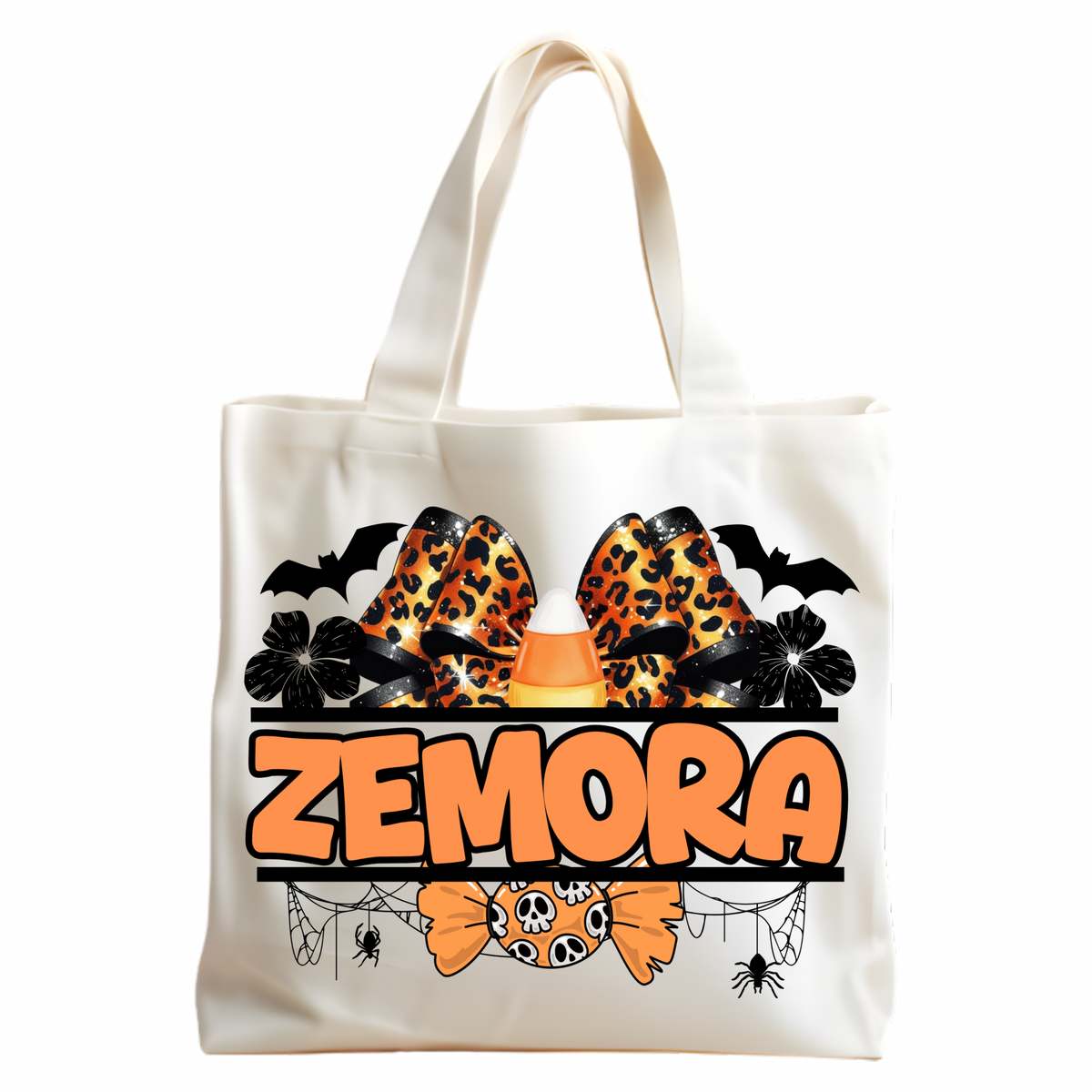 Custom personalized name trick or treat bag