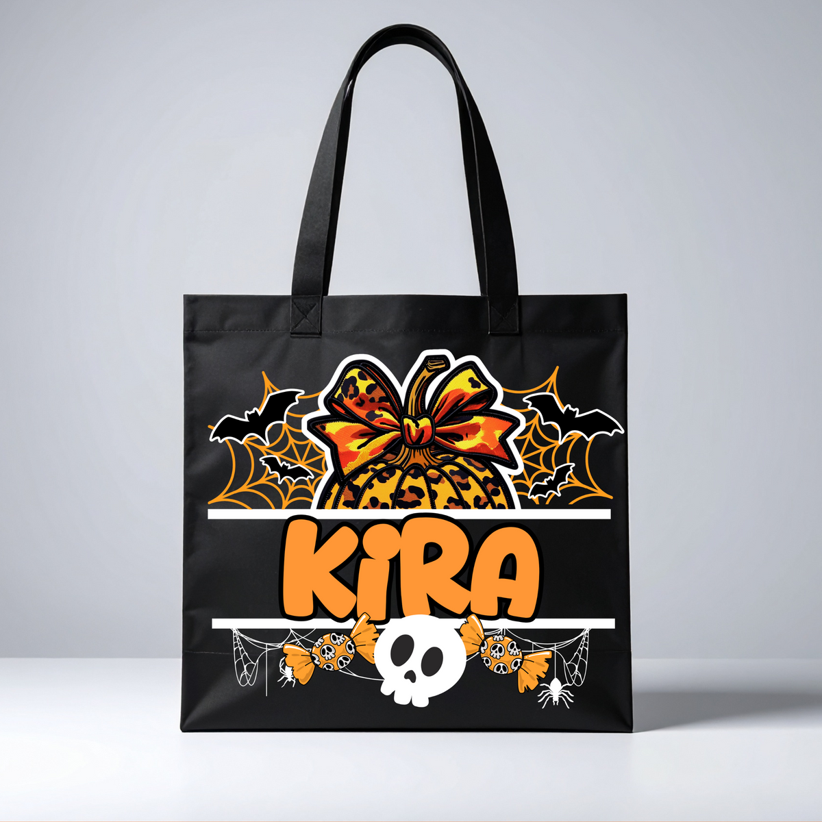 Custom personalized name trick or treat bag