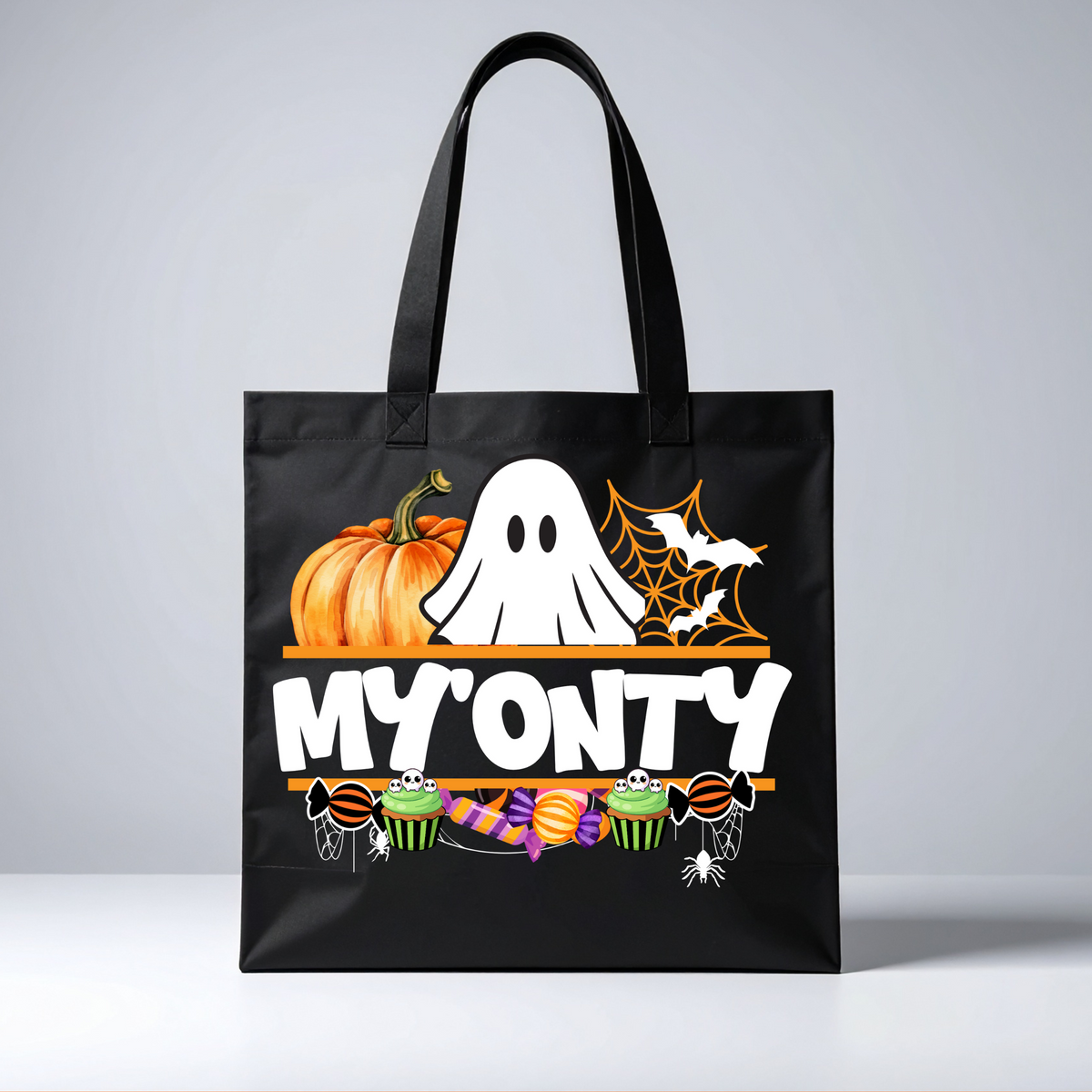 Custom personalized name trick or treat bag