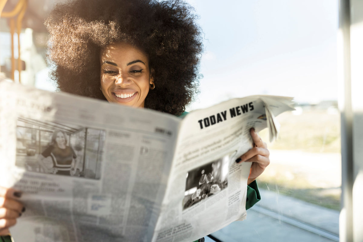 Custom newspaper prop and announcement for graduation and events
