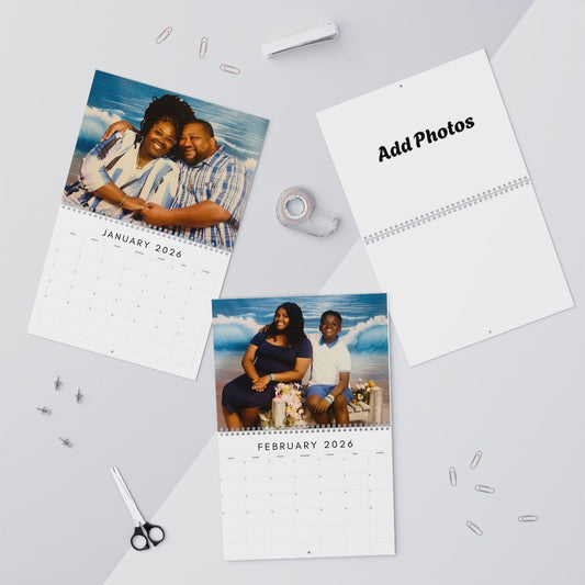 Custom personalized photo wall calendar 11 by 8.5