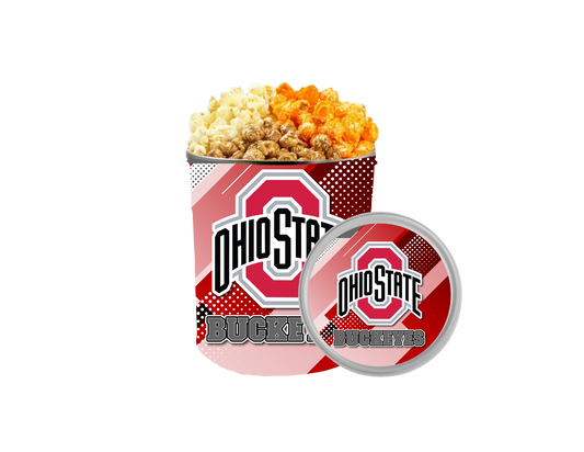 Custom personalized popcorn tin for gifts and celebrations